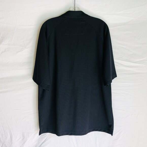 NEW Calgary Flames Antigua Men's Size Large Black Polo Shirt NWT - Picture 3 of 4